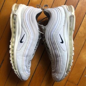 White Nike air max 98s